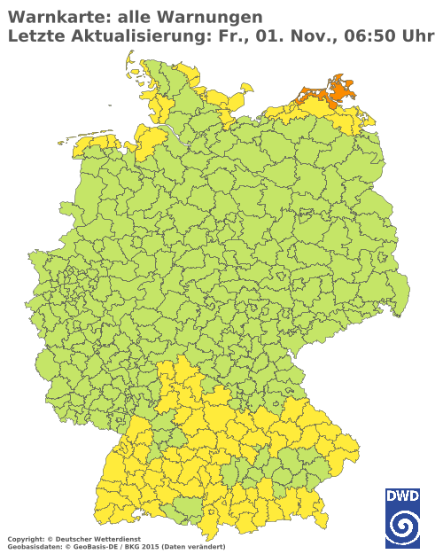 Aktuelle Wetterwarnungen für  Solingen