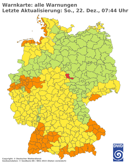 Aktuelle Wetterwarnungen für  Solingen