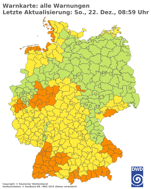 Aktuelle Wetterwarnungen für  Solingen