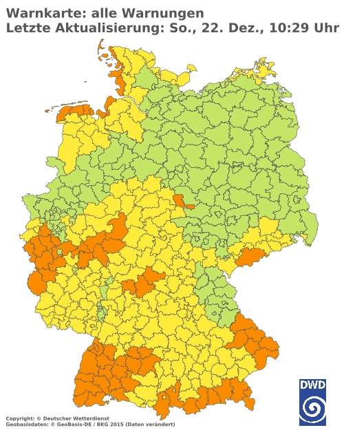 Aktuelle Wetterwarnungen für  Solingen