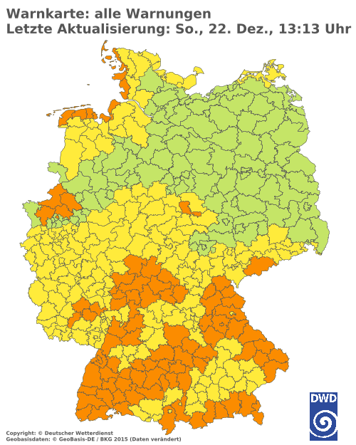 Aktuelle Wetterwarnungen für  Solingen