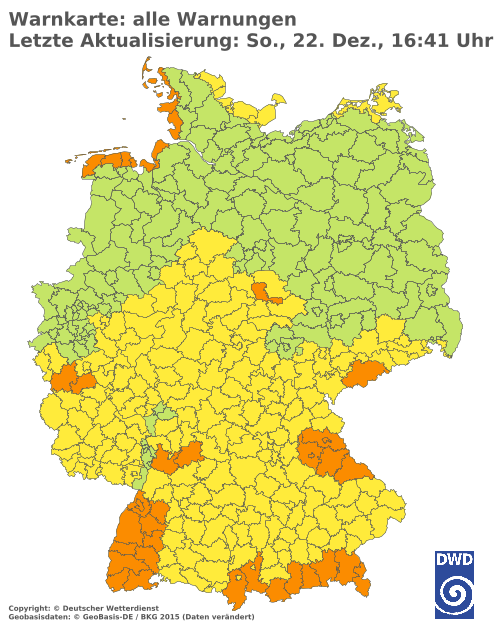 Aktuelle Wetterwarnungen für  Solingen