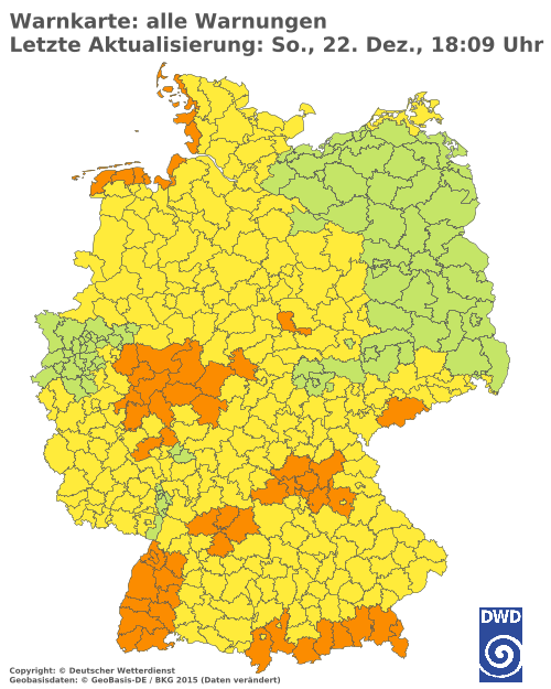 Aktuelle Wetterwarnungen für  Solingen