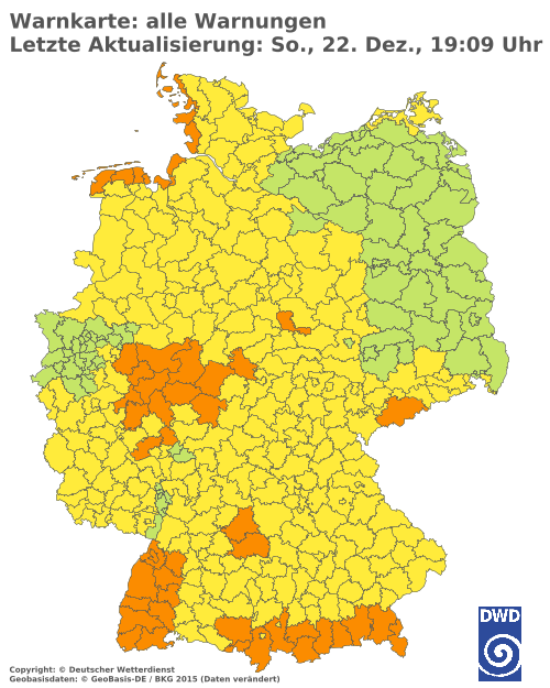 Aktuelle Wetterwarnungen für  Solingen