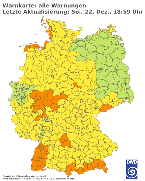 Aktuelle Wetterwarnungen für  Solingen