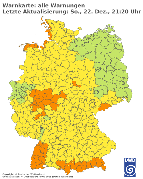 Aktuelle Wetterwarnungen für  Solingen