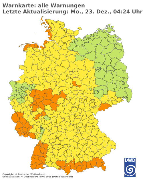 Aktuelle Wetterwarnungen für  Solingen