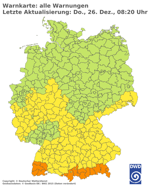 Aktuelle Wetterwarnungen für  Solingen