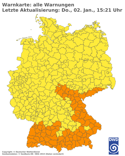 Aktuelle Wetterwarnungen für  Solingen