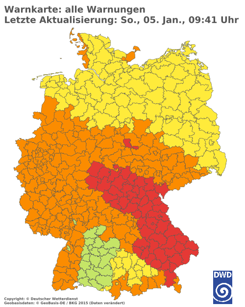 Aktuelle Wetterwarnungen für  Solingen