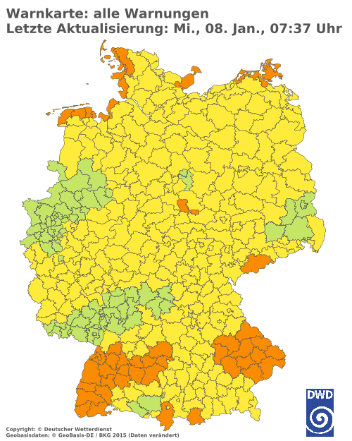 Aktuelle Wetterwarnungen für  Solingen